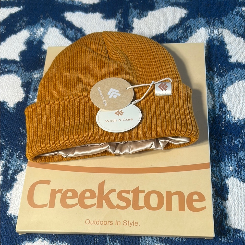 Creekstone Mustard Knit Beanie